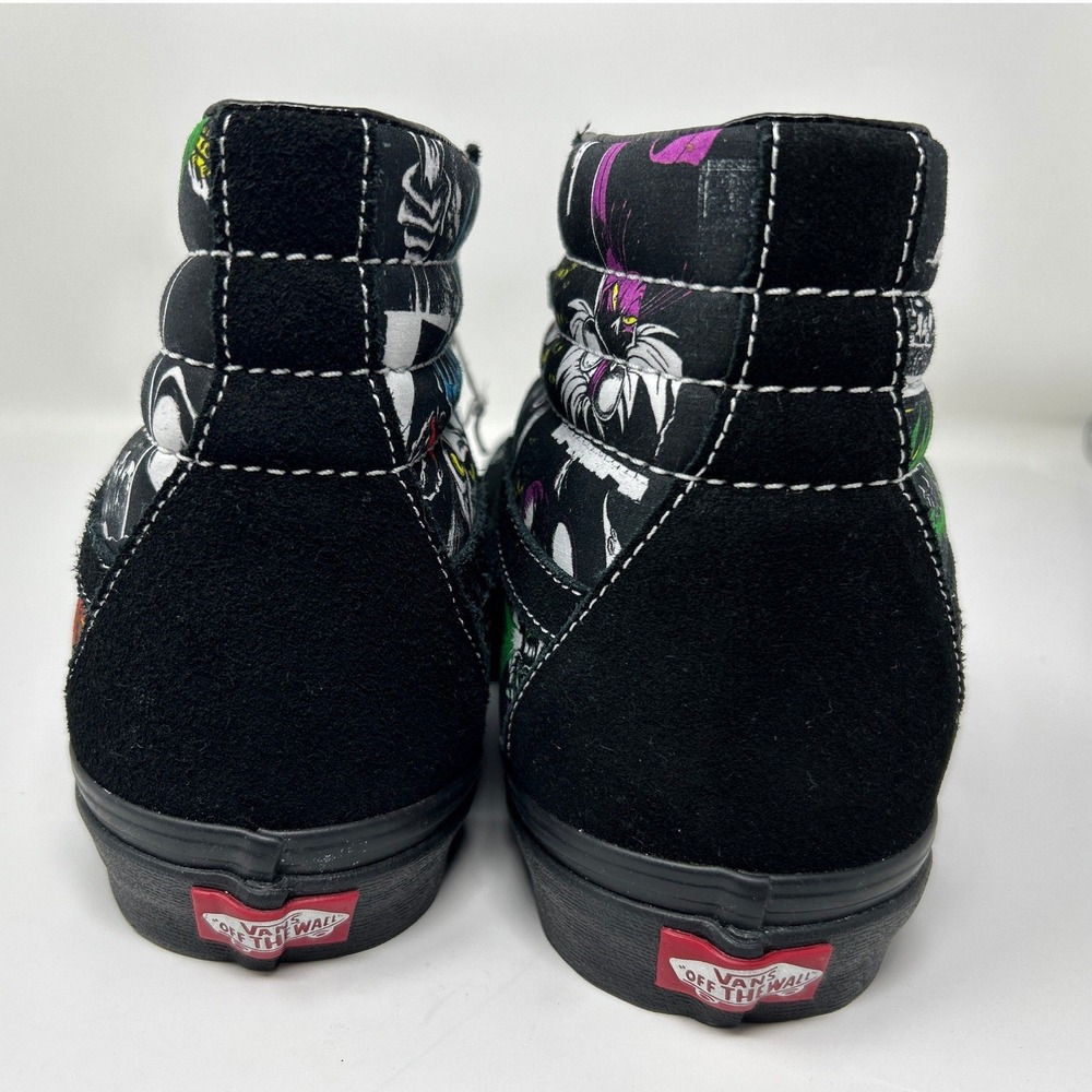 Vans Sk8-Hi Disney Villains Sneakers Mens 11 Black High Top Suede Canvas Shoes - Picture 8 of 13